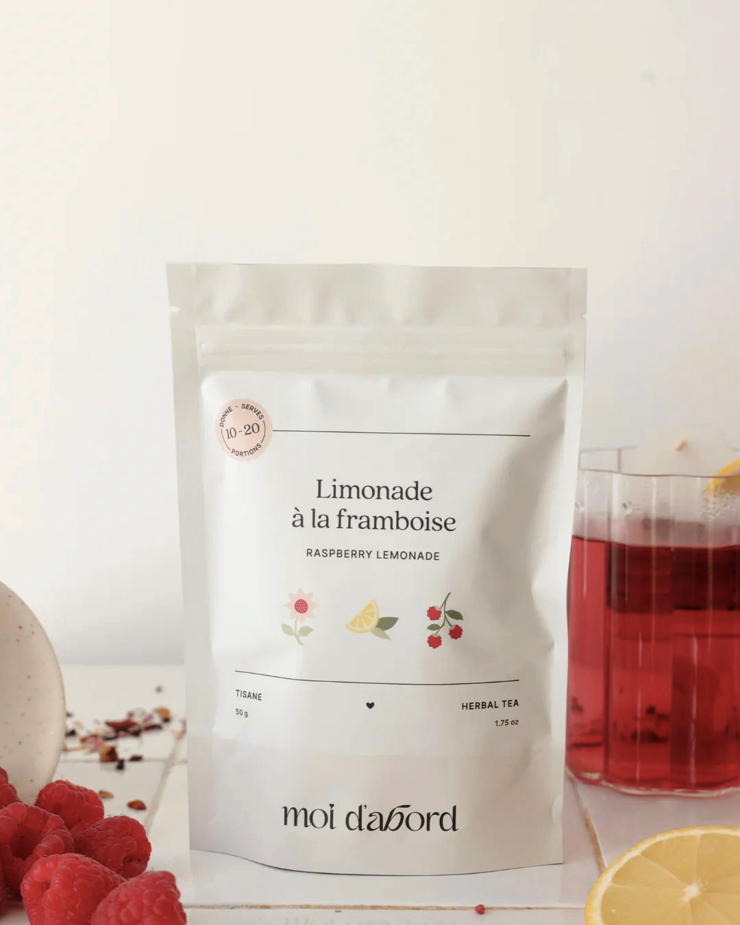 Tisane - Limonade à la framboise - Moi D'abord - 50g